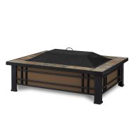 Real Flame Hamilton Natural Slate Tile Wood Burning Fire Pit