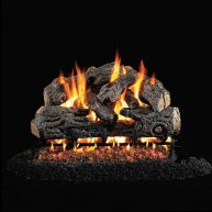 Real Fyre Charred Northern Oak Vented Gas Log Set