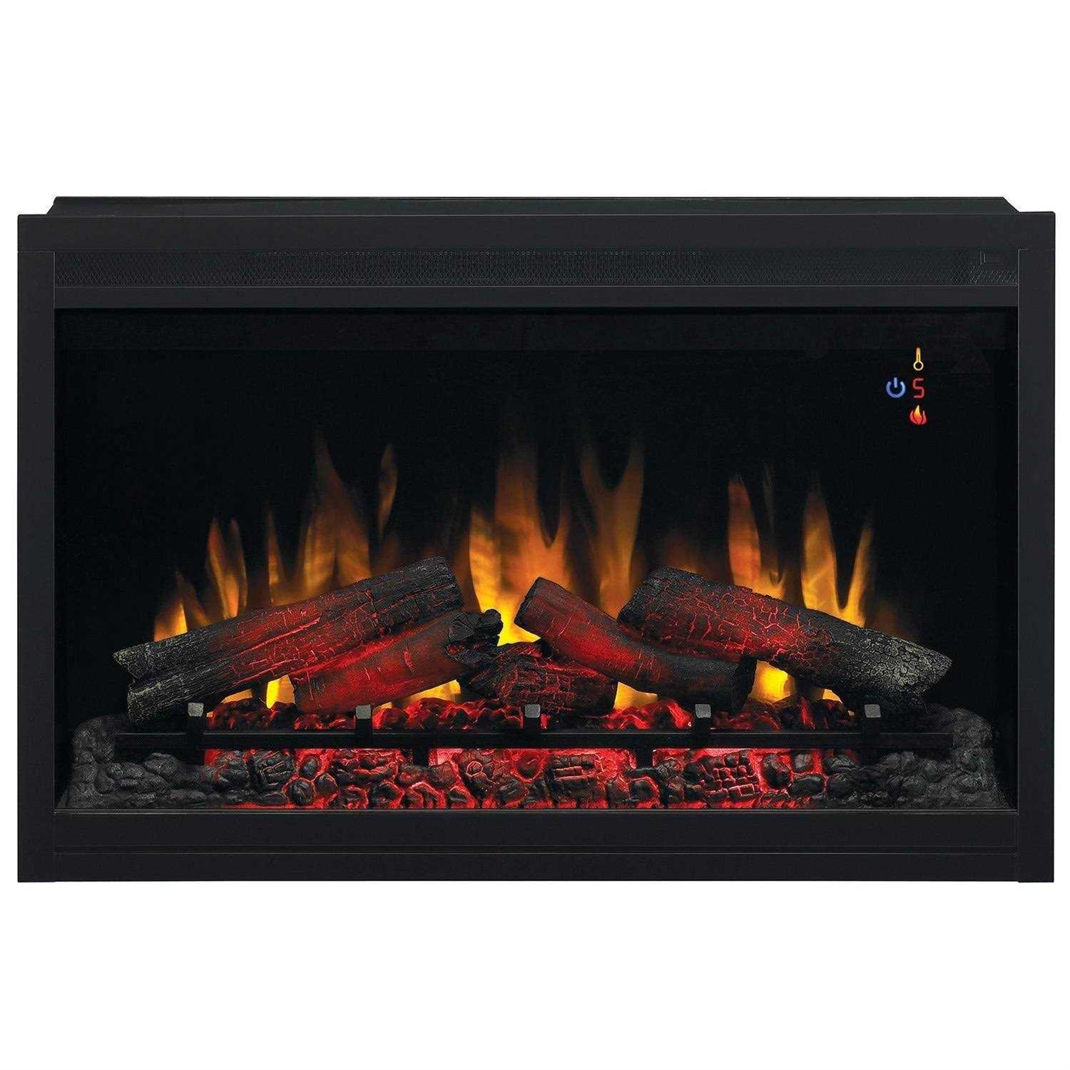 ClassicFlame 36-in Black Electric Fireplace Insert