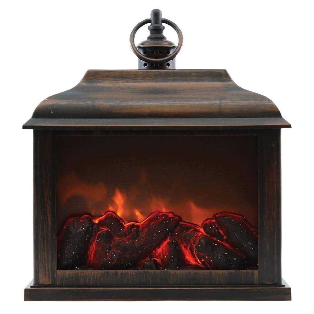 A Cheerful Giver Bronze Flameless Fireplace Lantern - Image 2