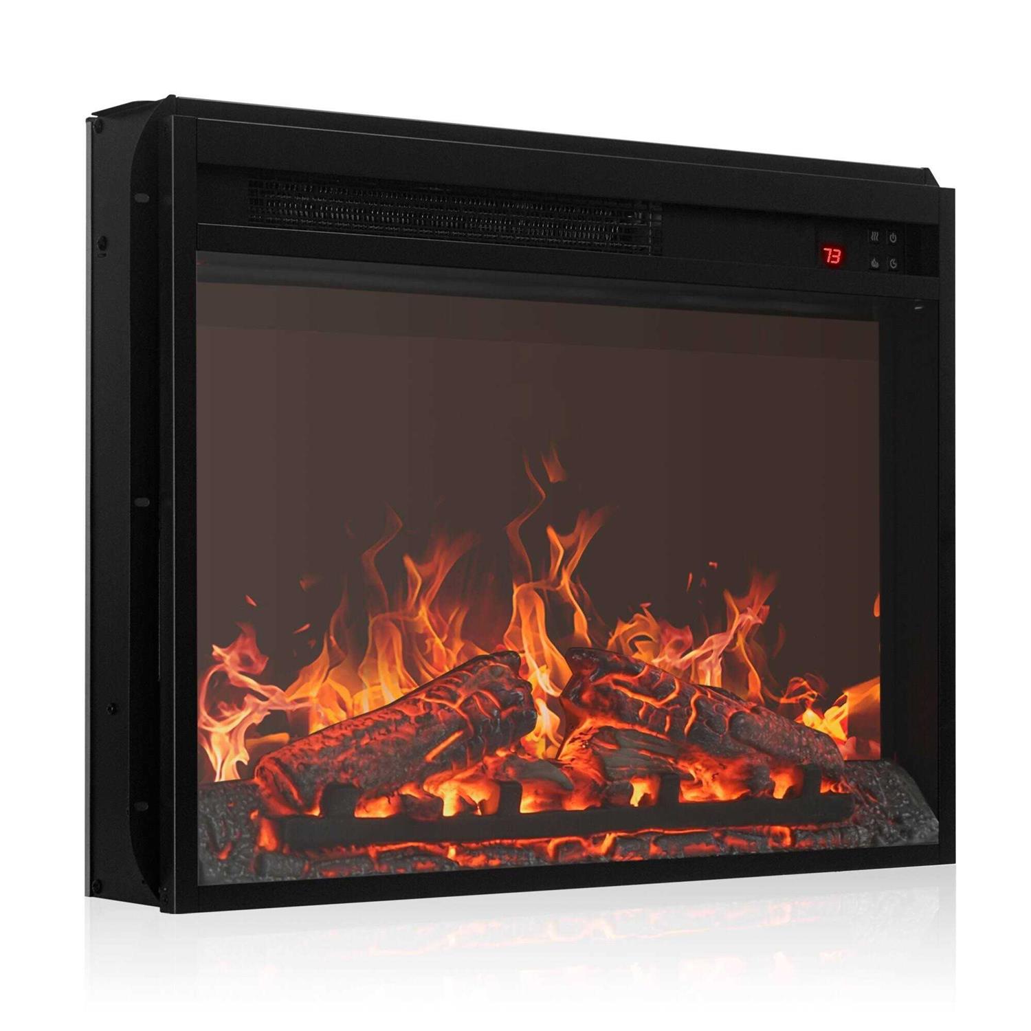 BELLEZE 23 Electric Fireplace Insert Indoor Heater w/ Remote Control - Image 4