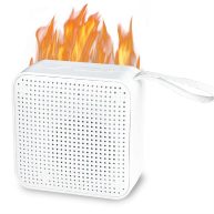 MSELTOS Fireplace Crackling Sound Maker 2 in 1 Realistic Rechargeable Fire Crackling Sound Machine for Gas & Electric Fireplace