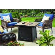 Mainstays 30 inch Square Tile Top Gas Fire Pit Table with 50,000 BTU