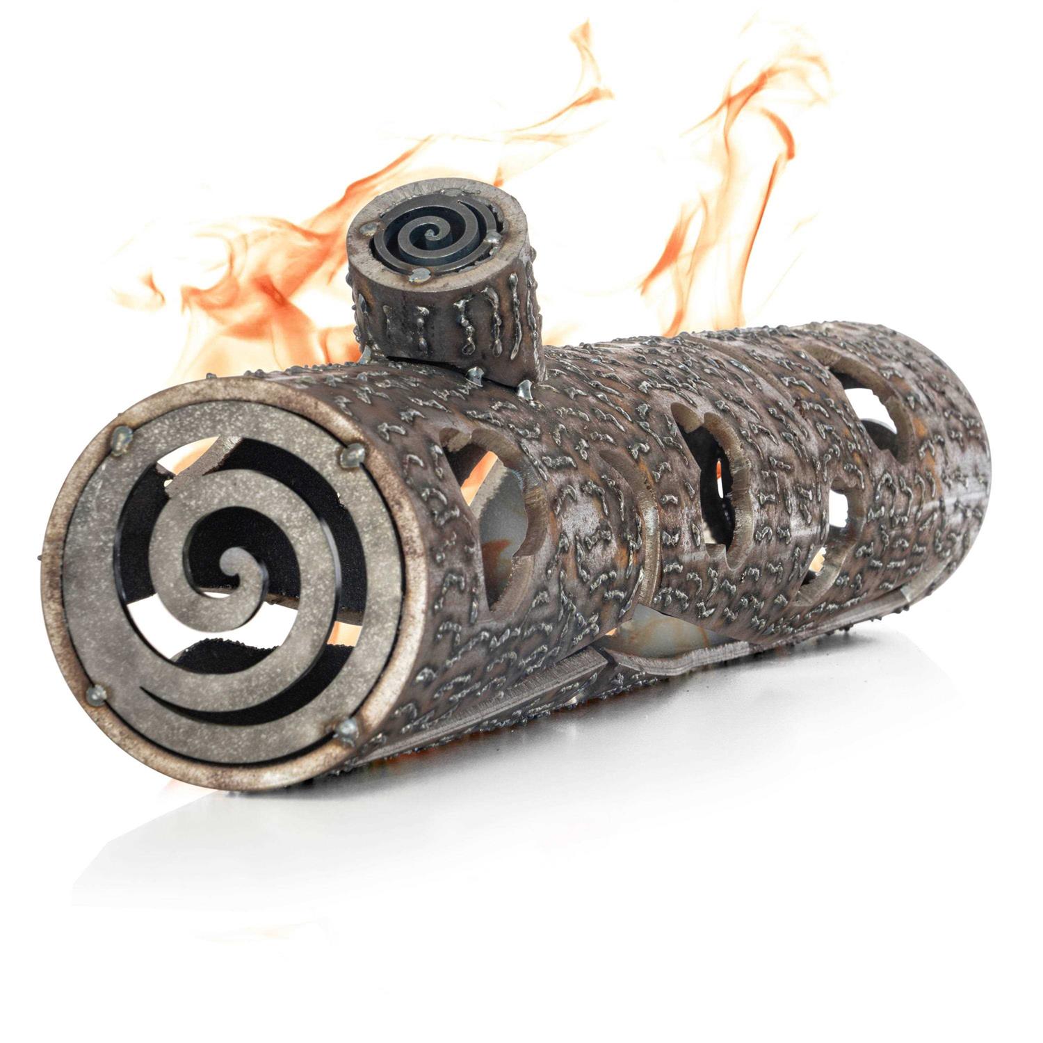 Maxam 24 in. Metal Decorative Interlocking Fire Pit Log HHLOG24 - Image 5