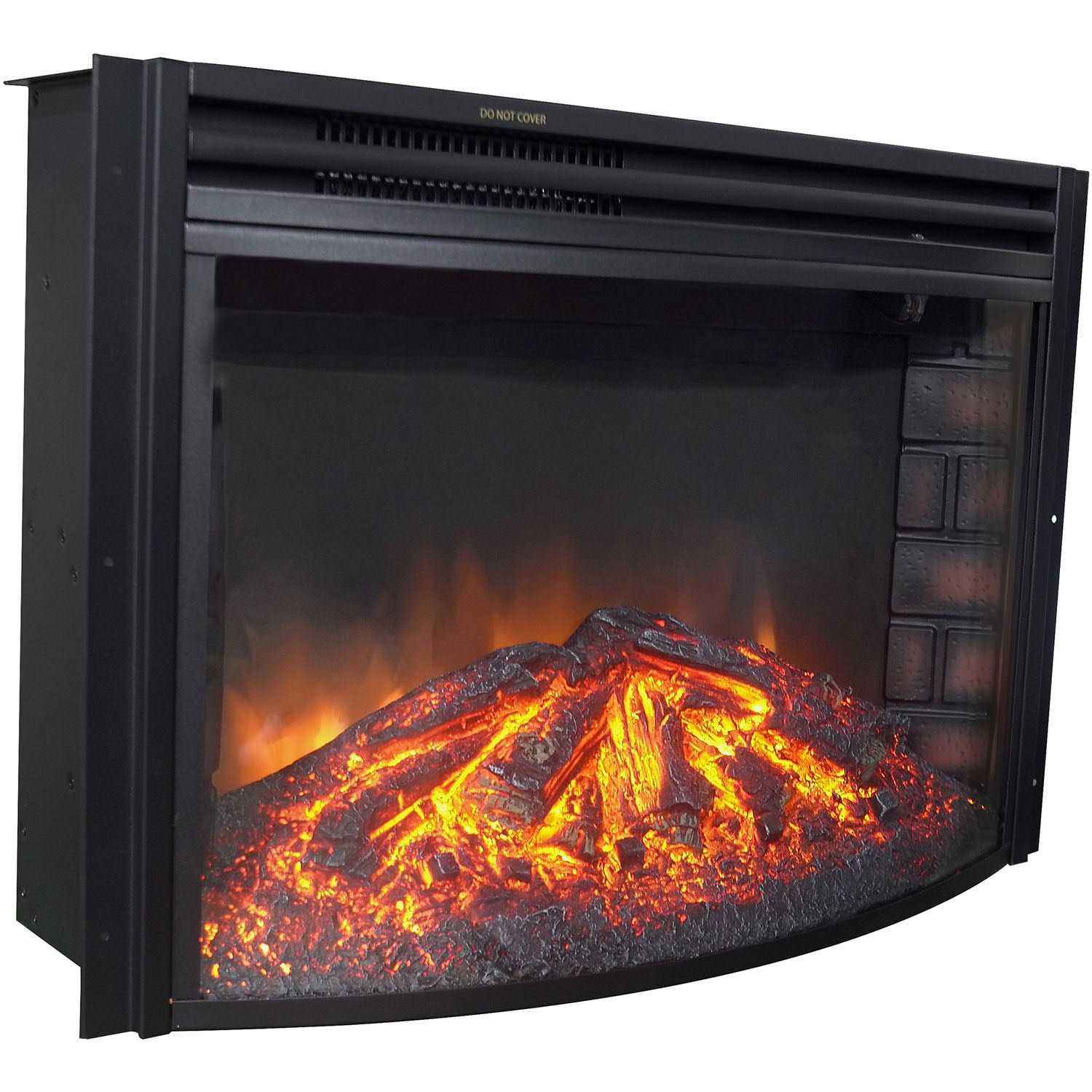 Cambridge 25 Freestanding Electric Curved Fireplace Heater Insert - Image 5