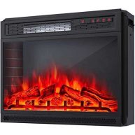 R.W.Flame A-36 Electric Fireplace Insert ,Recessed Electric Stove Heater,Touch Screen,Remote Control,750W-1500W with Timer & Colorful Flame Option