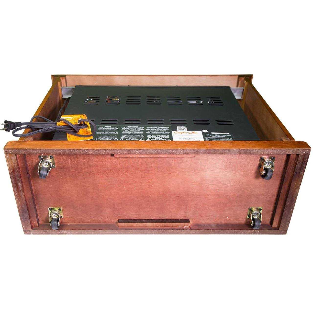 Comfort Glow Mobile Quartz Electric Fireplace with Real Flame Technology QF4570R - Image 3