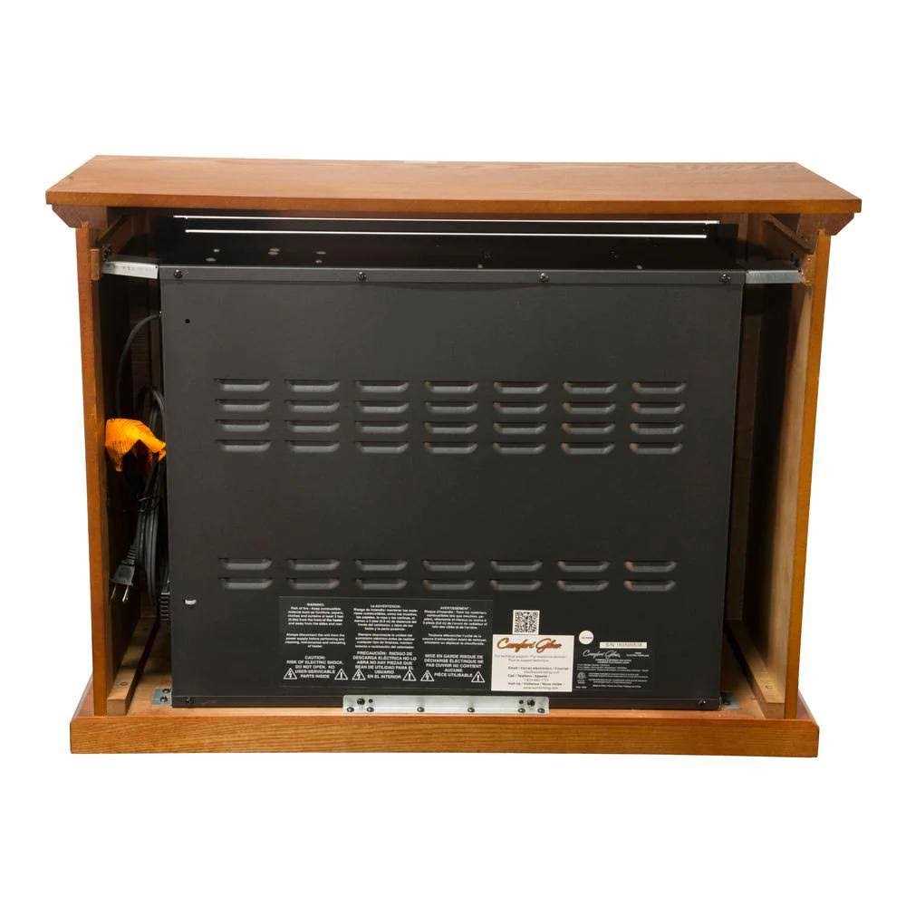 Comfort Glow Mobile Quartz Electric Fireplace with Real Flame Technology QF4570R - Image 5