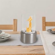 Northwest Bio Ethanol Ventless Fireplace-Tabletop Cylinder Real Flame Smokeless Clean Burning 80-BIOFP-2
