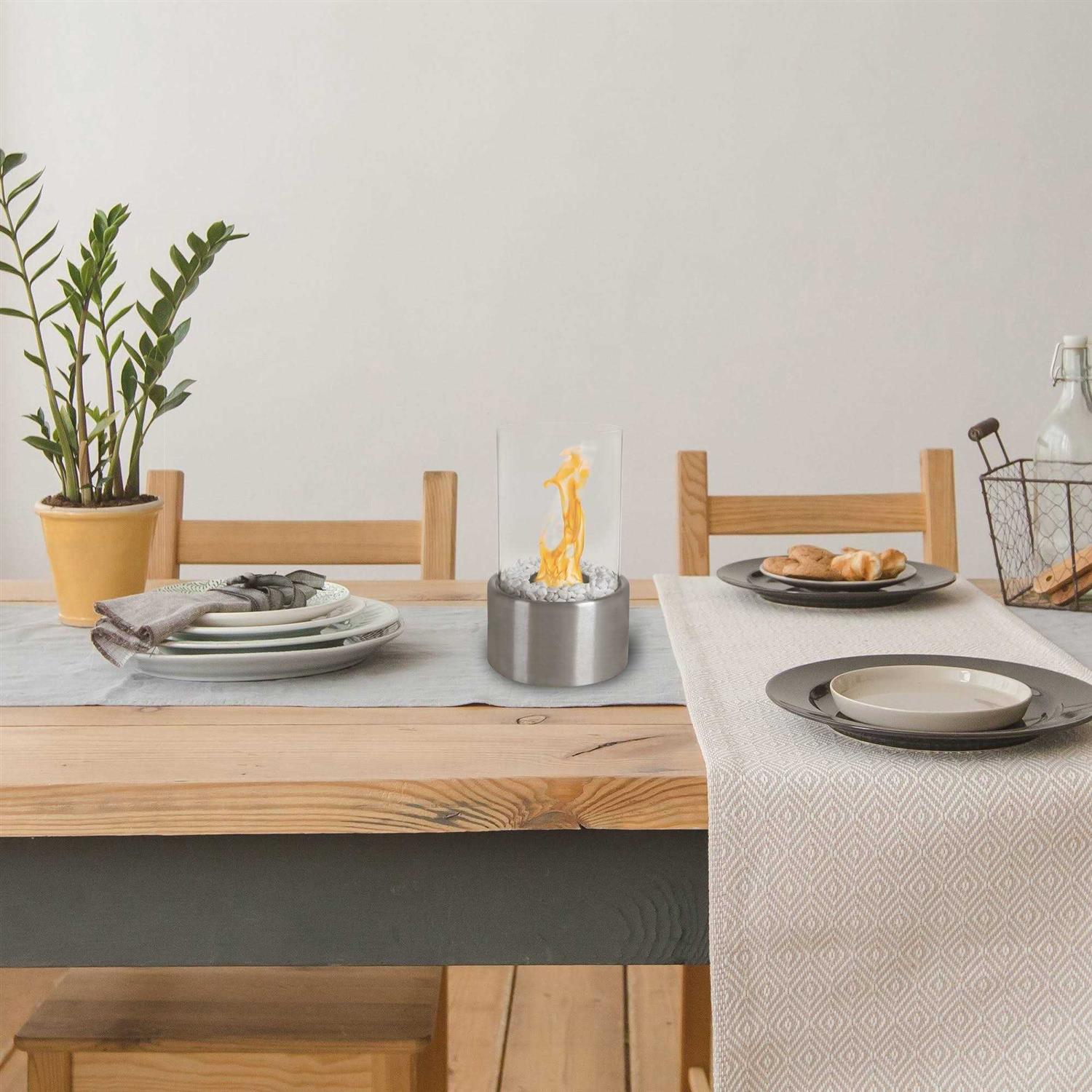 Northwest Bio Ethanol Ventless Fireplace-Tabletop Cylinder Real Flame Smokeless Clean Burning 80-BIOFP-2 - Image 5