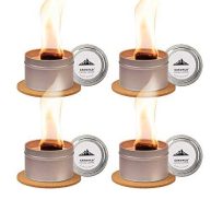 4 Pack Tabletop Portable Campfire Mini Fire Pit for S’Mores Maker, Portable Bonfire Birthday Christmas Set, Great for Picnics Party and Home Indoor