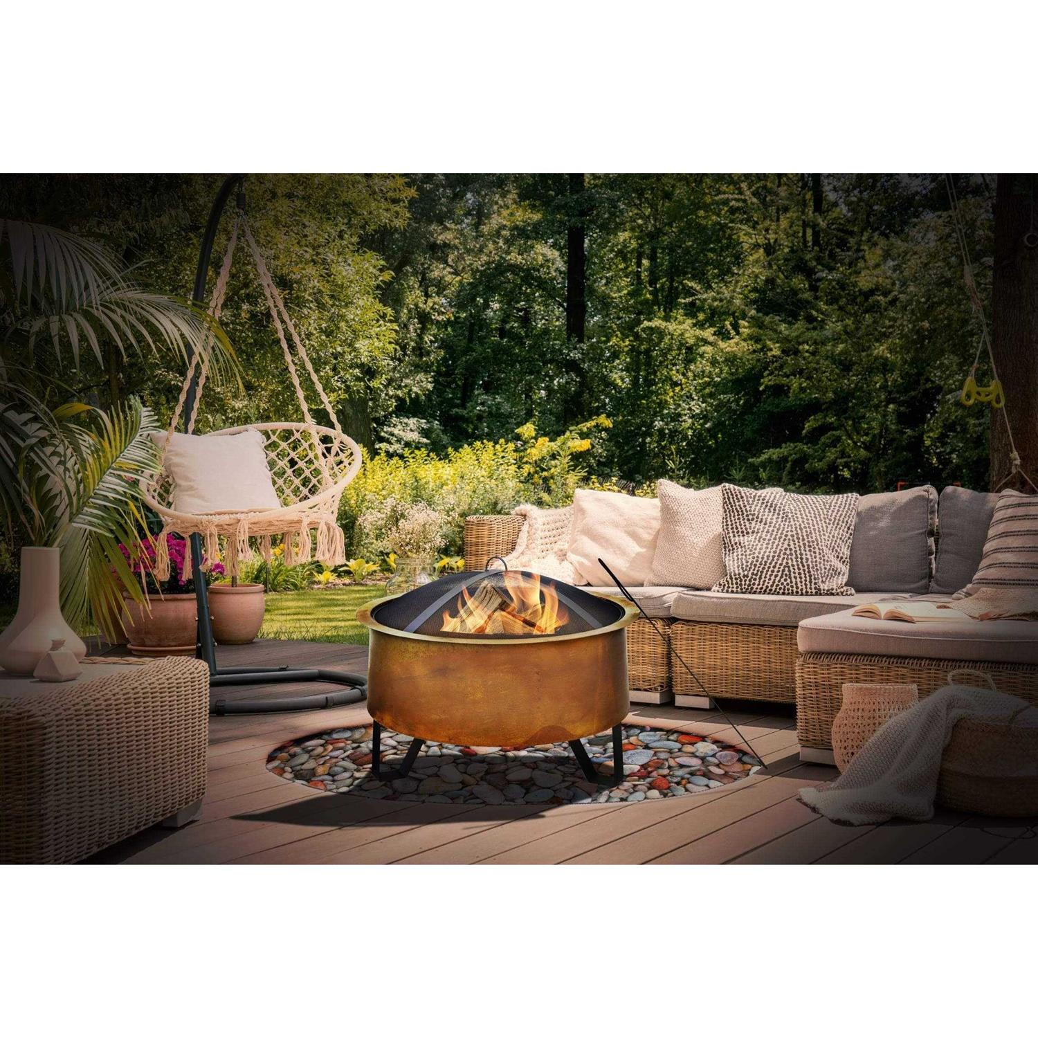 Bond Sterling Oaks Tripoli 26 In. Round Wood Burning Fire Pit - Image 2