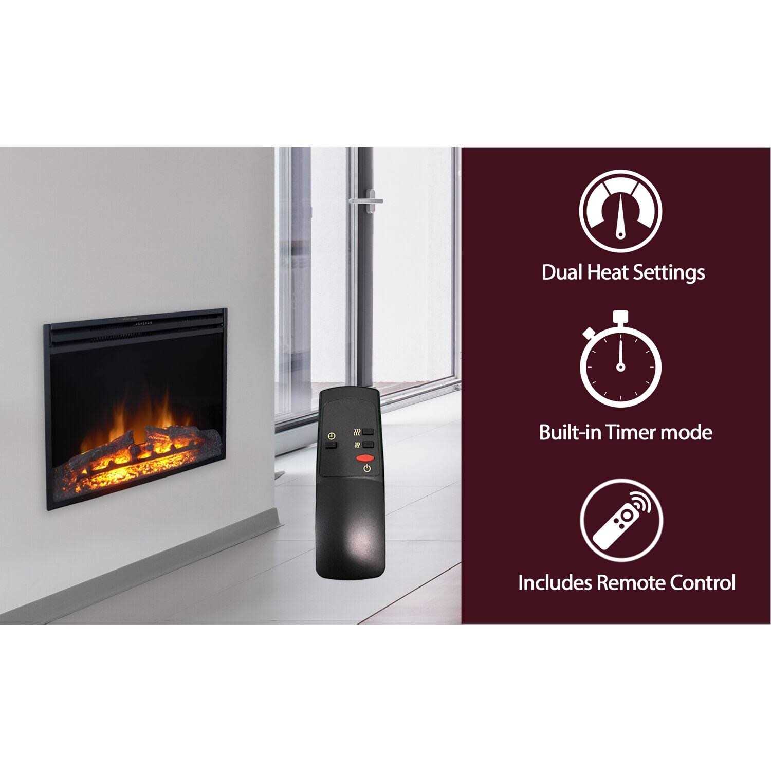 Cambridge 25 In. Freestanding 5116 BTU Electric Fireplace Insert with Remote Control - Image 3