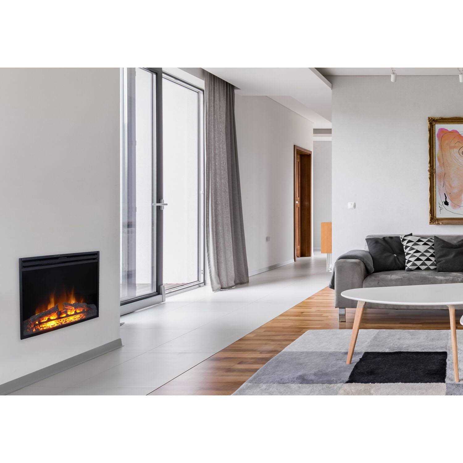 Cambridge 25 In. Freestanding 5116 BTU Electric Fireplace Insert with Remote Control - Image 4