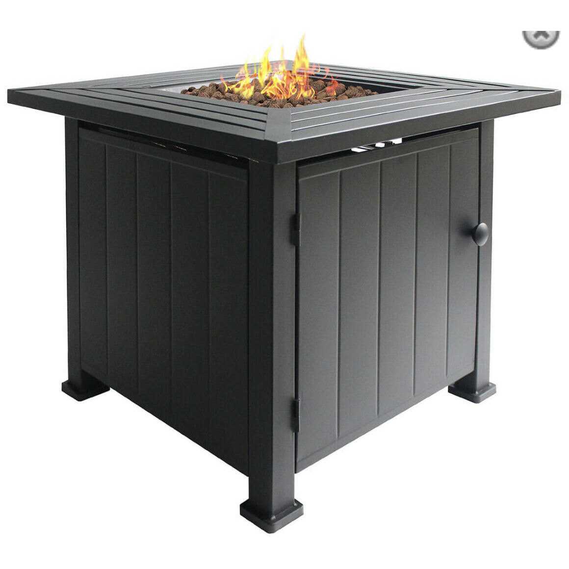 At Home Grammercy Gas Fire Pit Table Stainless Burner 50000 Btu