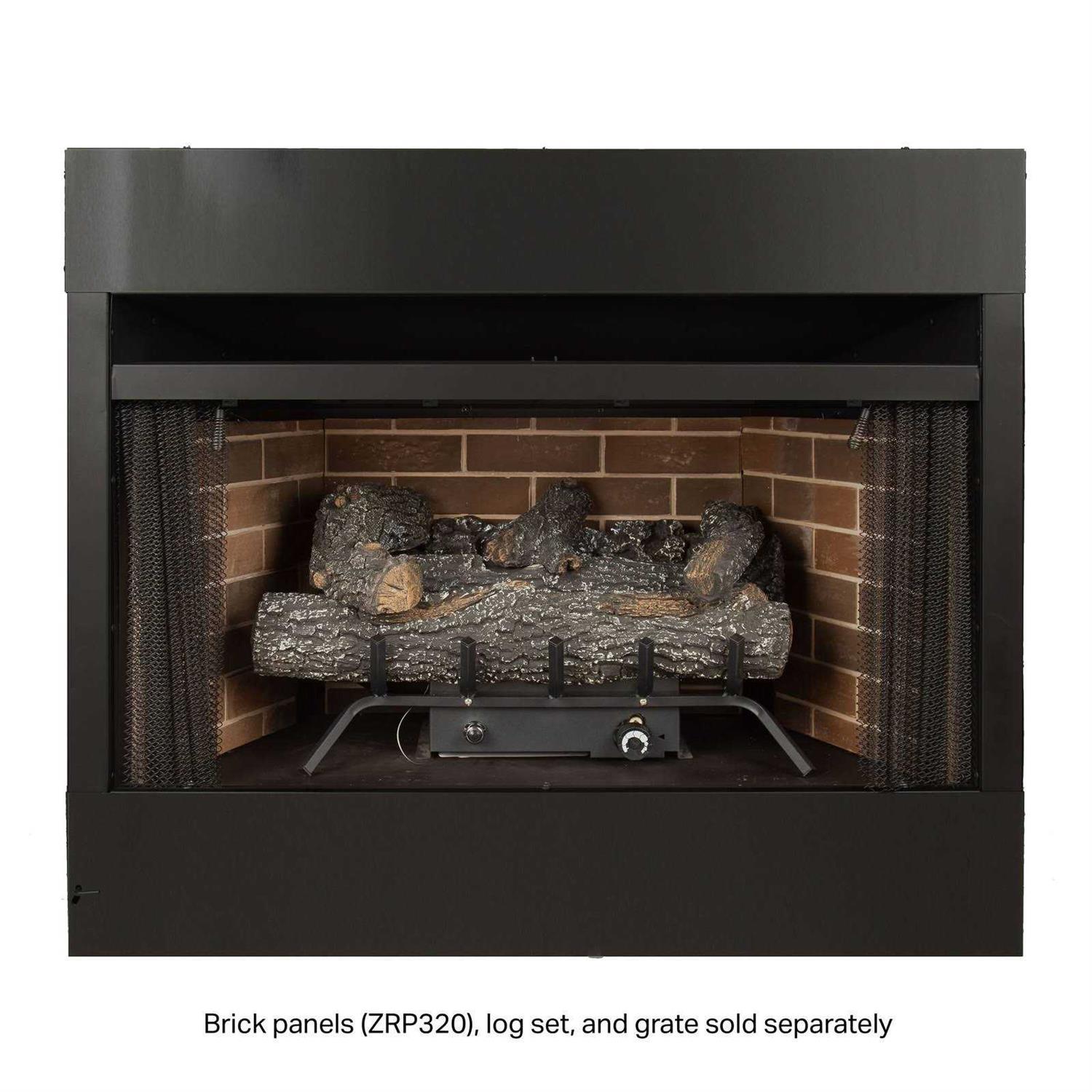 Pleasant Hearth 32 in. Radiant Zero Clearance Universal Vent Free Firebox PHZC32F - Image 4
