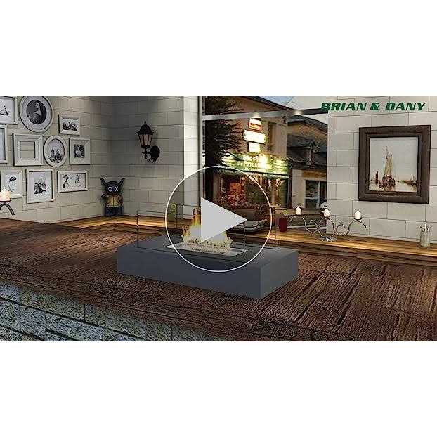 BRIAN & DANY Tabletop Portable Ethanol Fireplace - Image 2