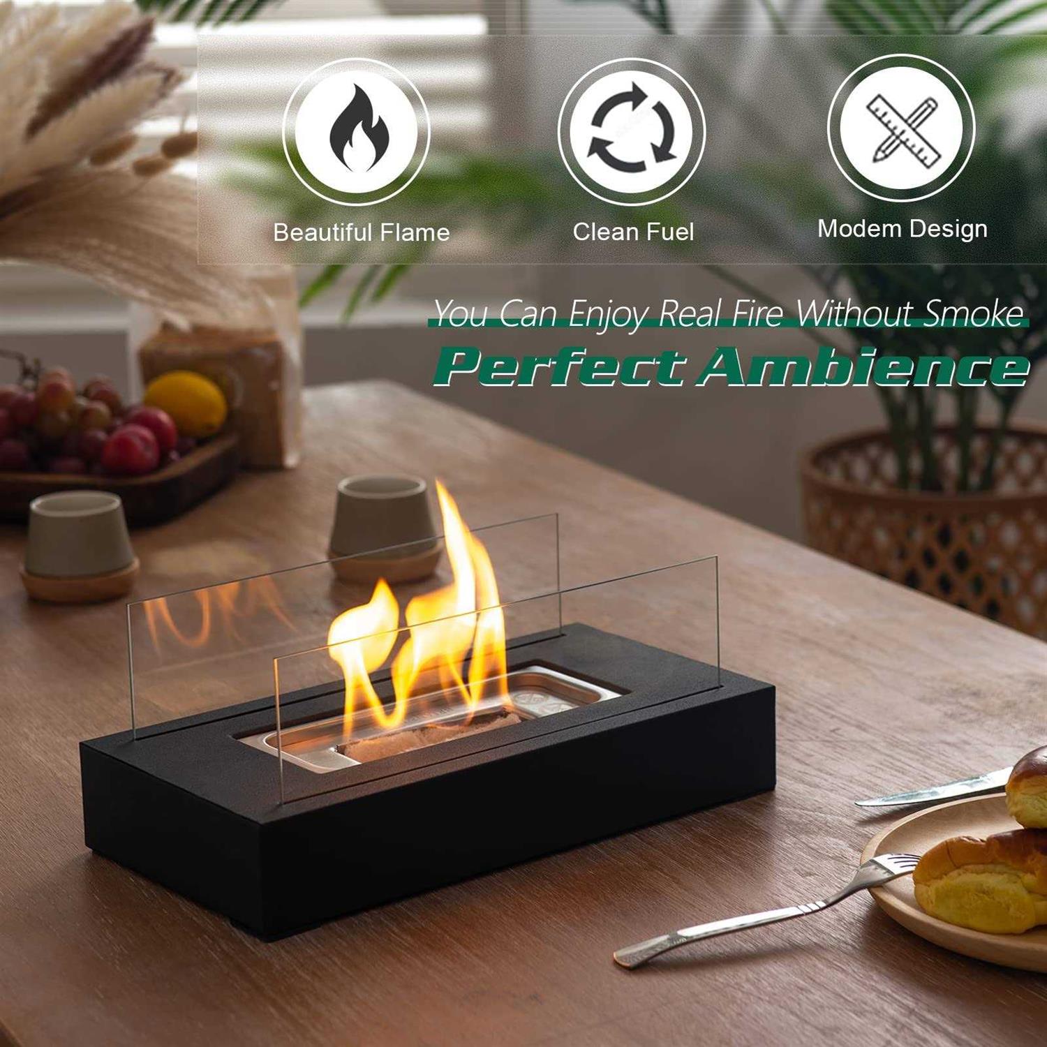 BRIAN & DANY Tabletop Portable Ethanol Fireplace - Image 5