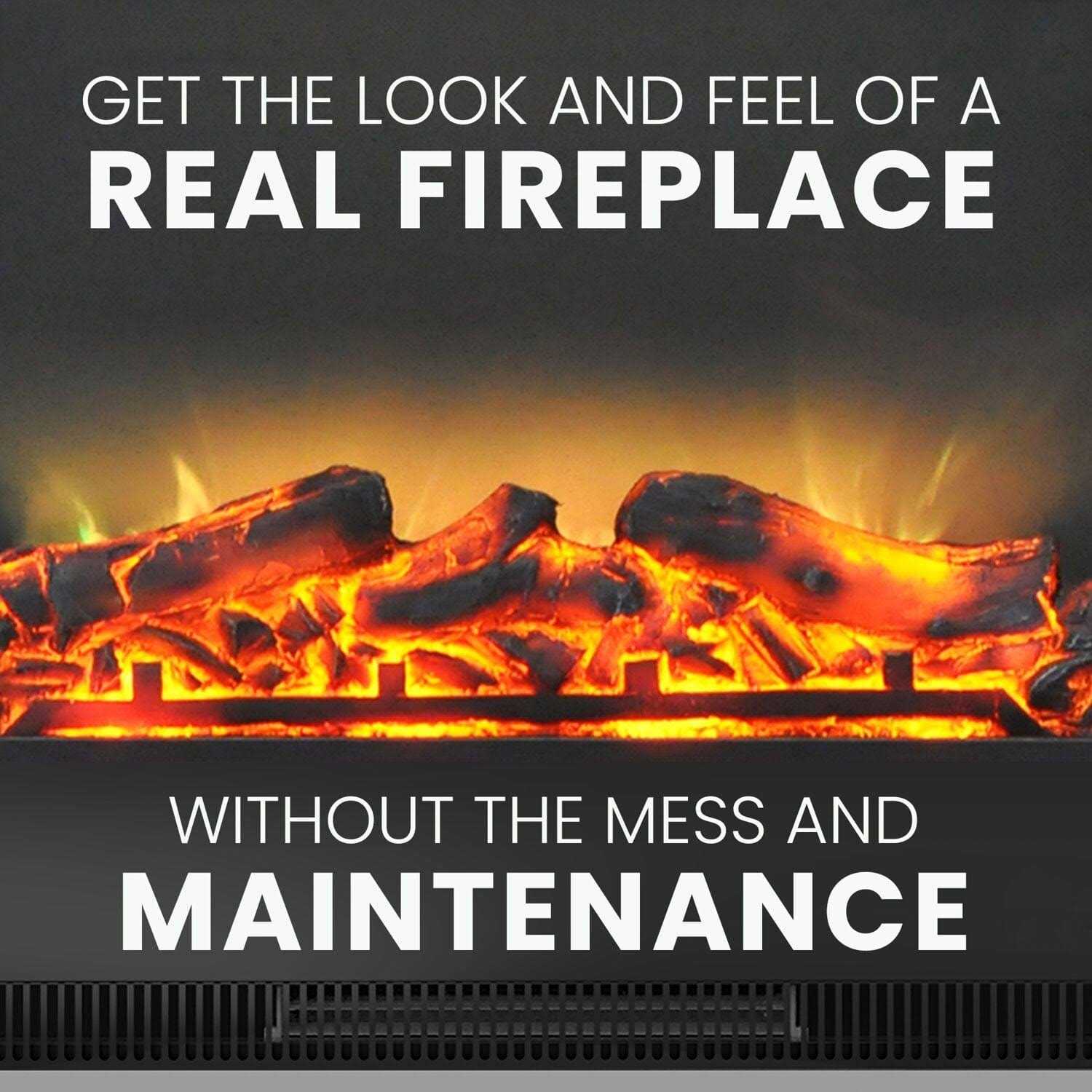 Cambridge Electric Fireplace Insert Charred - Image 5