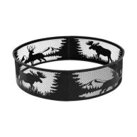 Outdoor Leisure Products Deer and Moose Scene Fire Pit Ring