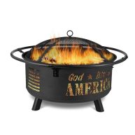 Backyard Expressions GOD Bless America Firepit 915002