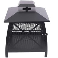 Blue Sky Outdoor 20 in. Square Fireplace with 360 Degree View WBF20