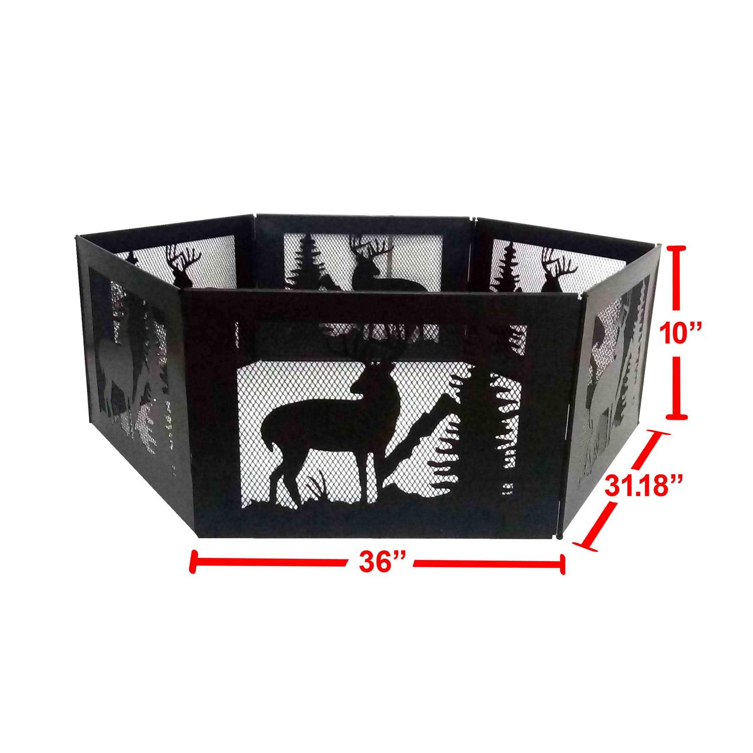 Pleasant Hearth Deer Mountain Folding Fire Ring - Image 5