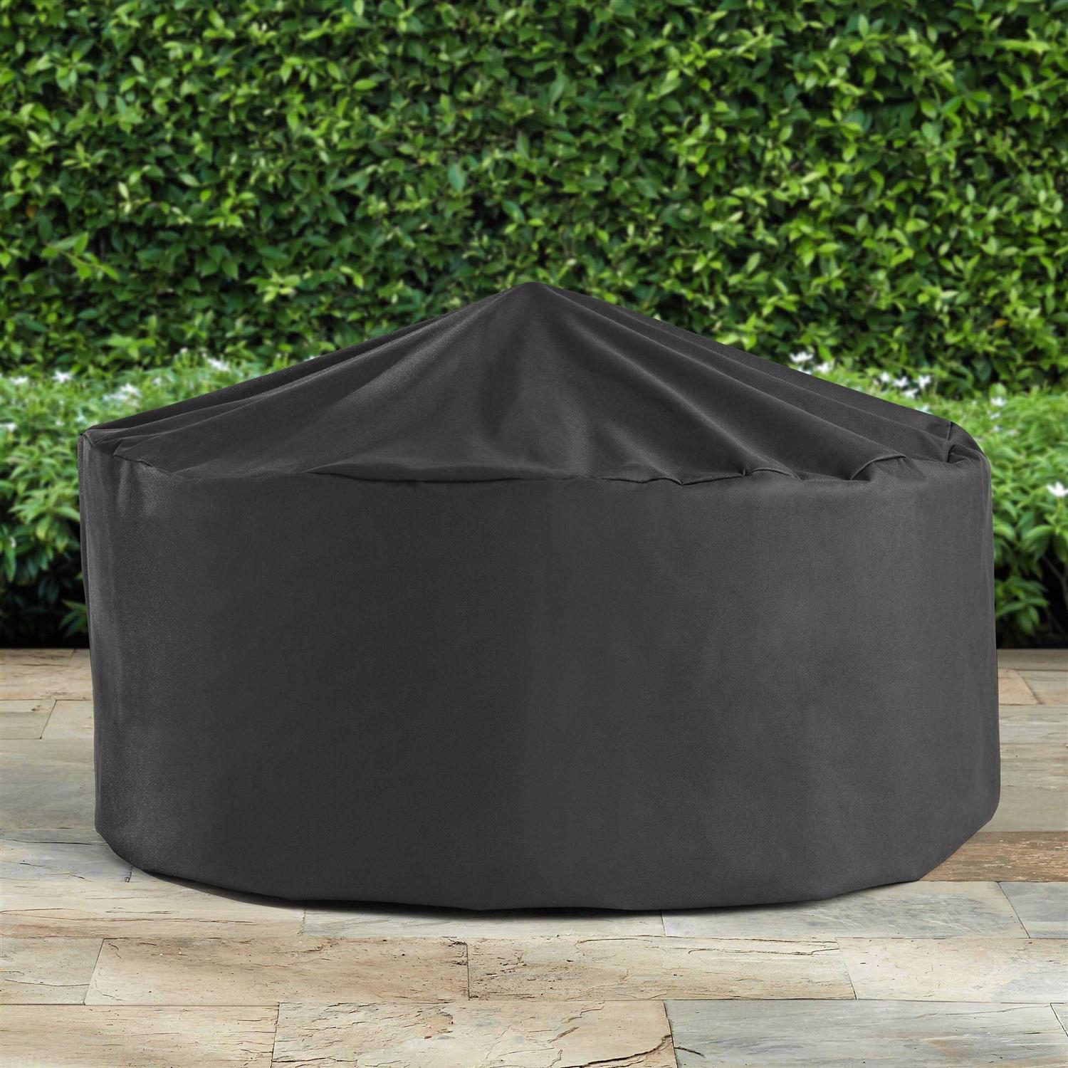 Better Homes & Gardens 35 Round Lattice Wood Burning Fire Pit with Cover - Image 3