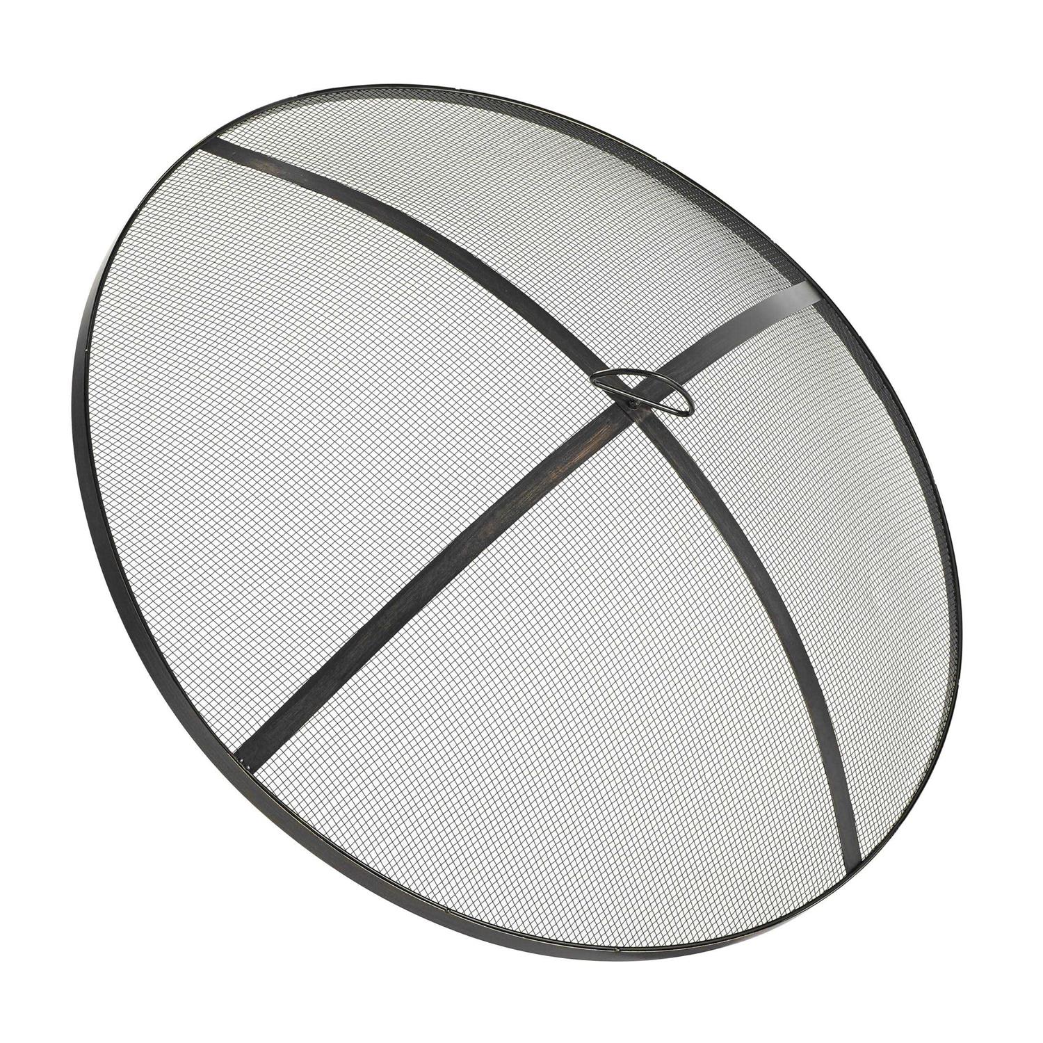 Better Homes & Gardens 35 Round Lattice Wood Burning Fire Pit with Cover - Image 4