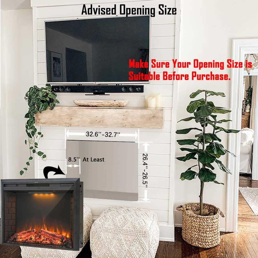 Masarflame 36&” Electric Fireplace Insert - Image 3