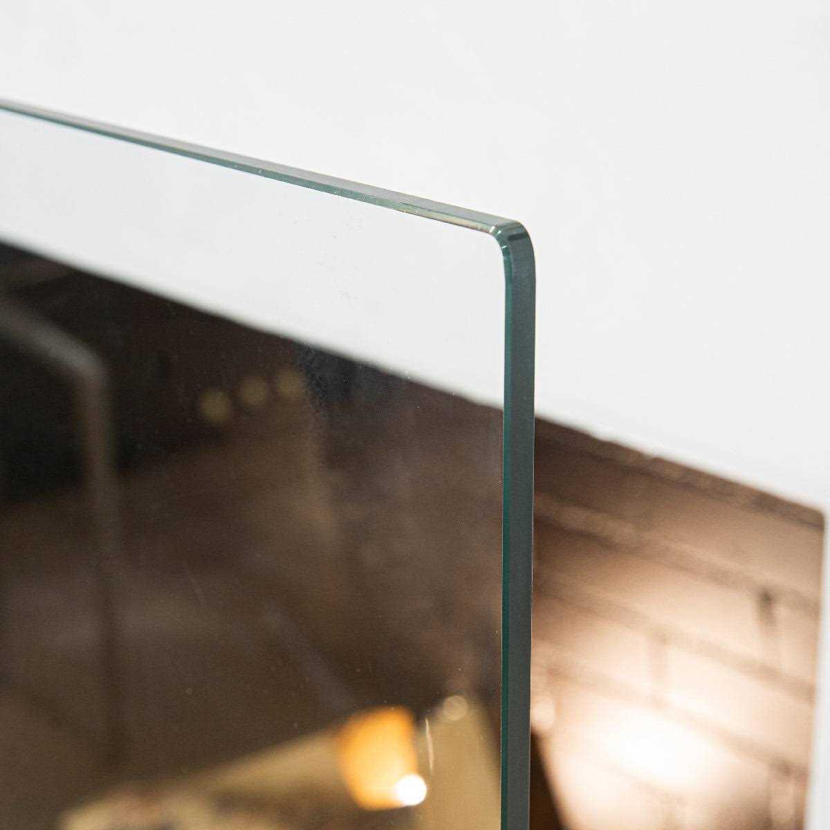 Barton Fireplace Screen Tempered Glass 1 Panel Fire Door Freestanding Cover Decorative Spark Guard Gate Grate - Image 5