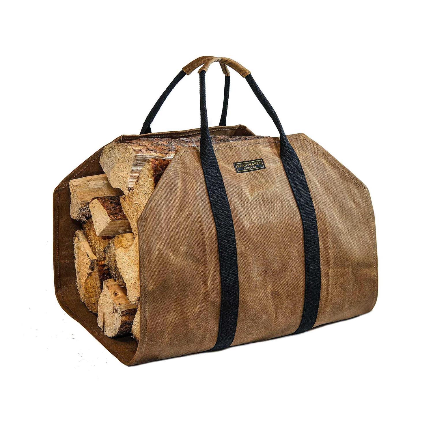 Readywares Waxed Canvas Firewood Carrier