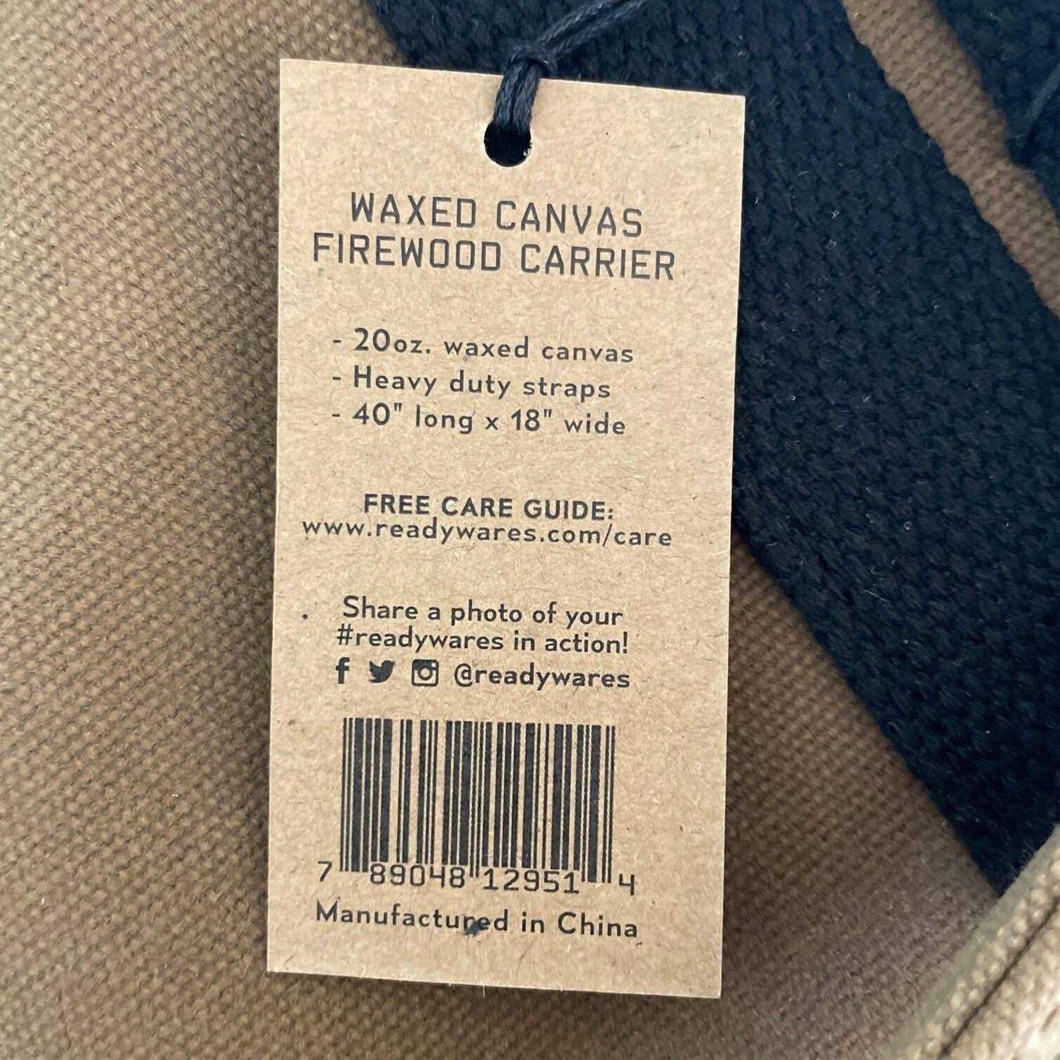 Readywares Waxed Canvas Firewood Carrier - Image 5