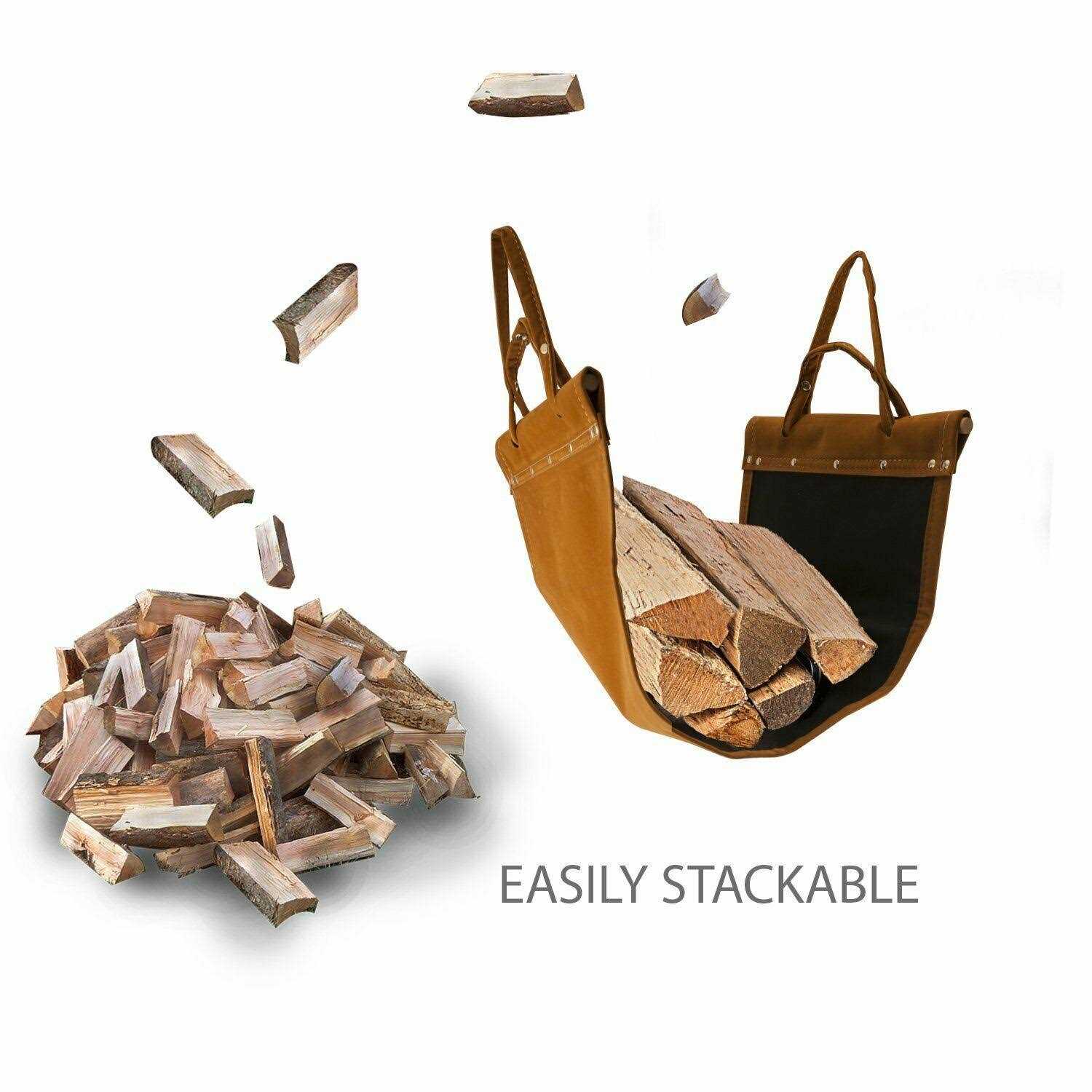 Panacea 15245 Log Bin With Leather Log Carrier - Image 2