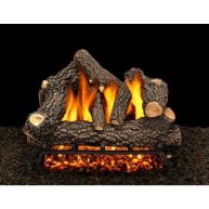 American Gas Log Cheyenne Glow Vented Natural Gas Fireplace Log Set with Complete Kit