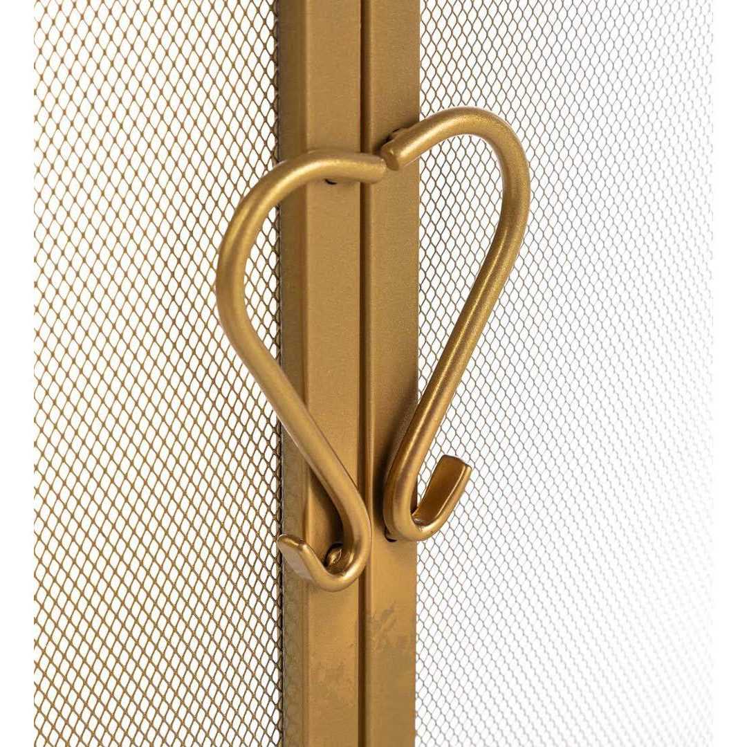 Plow & Hearth Small Cast Iron Scrollwork Fireplace Fire Screen with Doors - Image 4