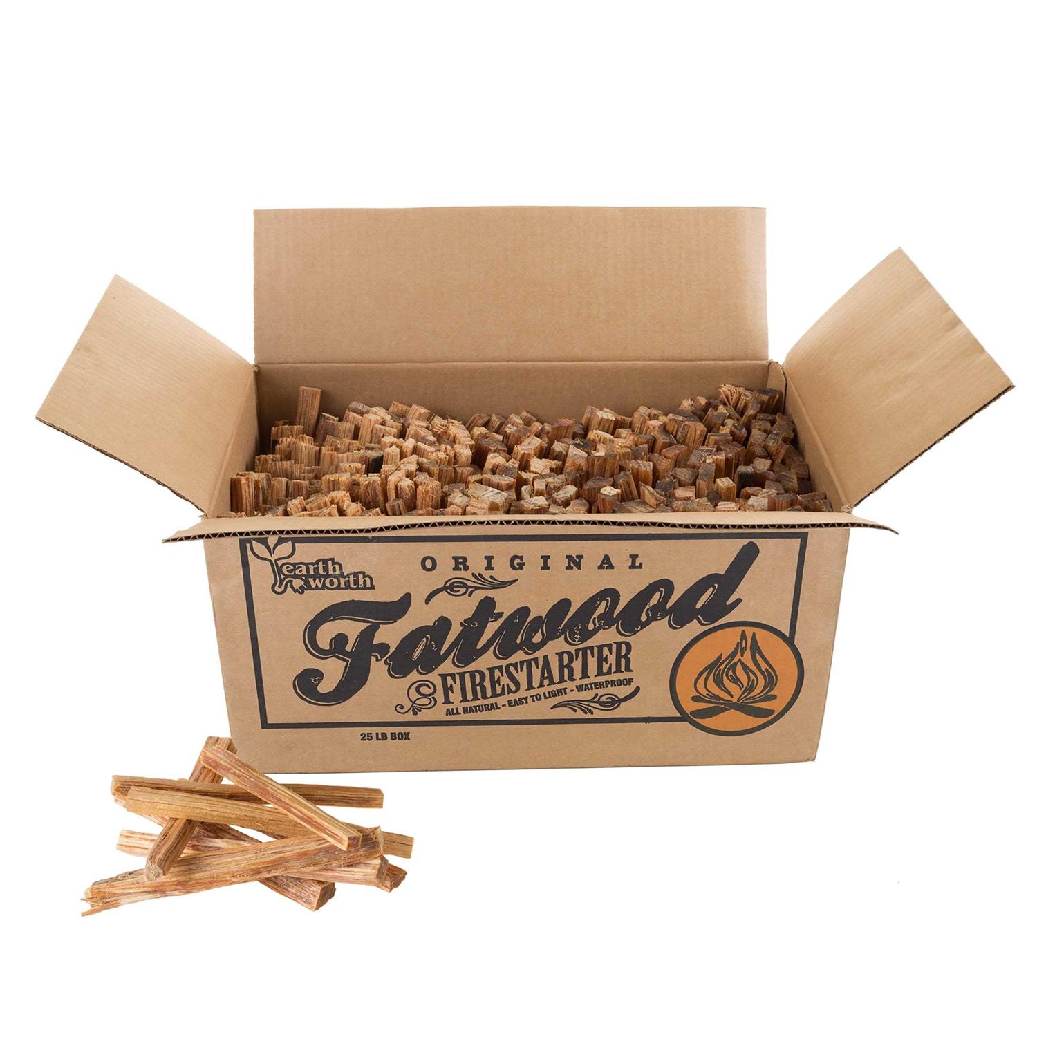 25 Fatwood Firestarter Kindling Sticks