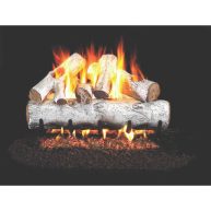 Real Fyre Vented White Birch Gas Logs W-24