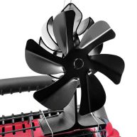 Newly Upgrade Wood Stove Fan for Buddy Heater + additional bracket Heat Powered Fireplace Fan for Mr Heater Propane Log Burner Wood Burning Stove