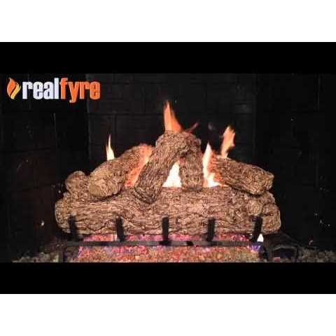 Real Fyre Rustic Oak Vented Gas Logs - Image 2