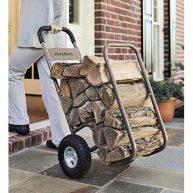 Plow & Hearth Rolling Log Cart