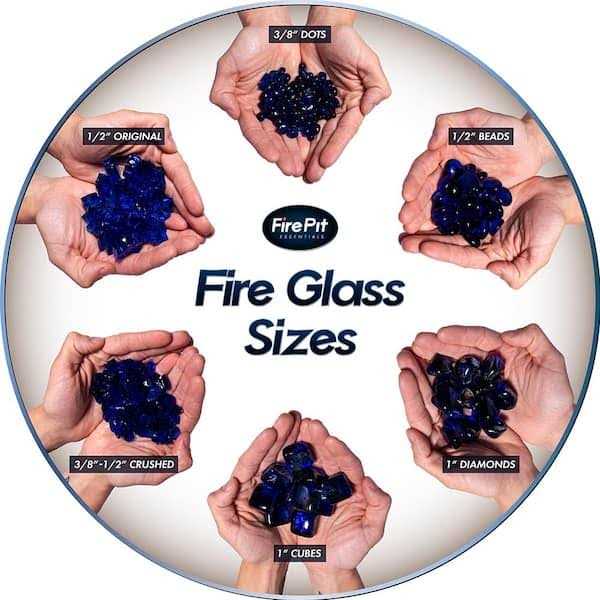 1/2 in. 10 lbs. Bronze Original Fire Glass for Indoor and Outdoor Fire Pits or Fireplaces - Image 2