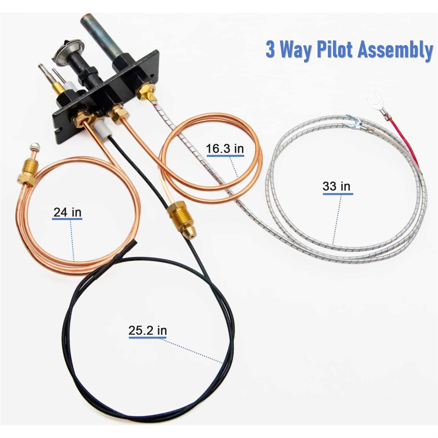 10002264 Propane and Natural Gas Pilot Assembly,lp Ng 3 Way Pilot Replacement Fo - Image 2