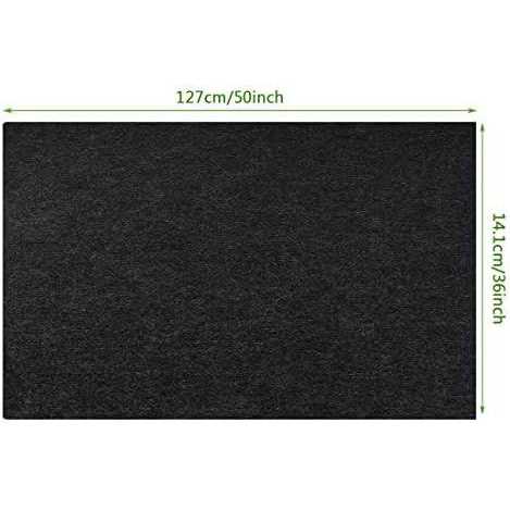 Besimple Fireproof Fireplace Hearth Rug Non Slip Protection Mat Flame Resistant Pad Protection - Image 2