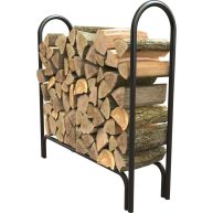 Panacea Black Deluxe Steel Log Rack