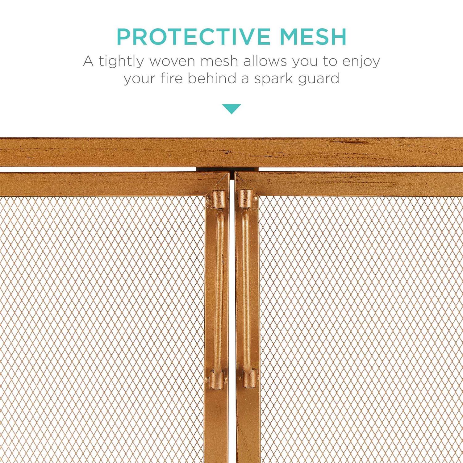 Best Choice Products 38.5x31in 2-Door Fireplace Screen - Image 3