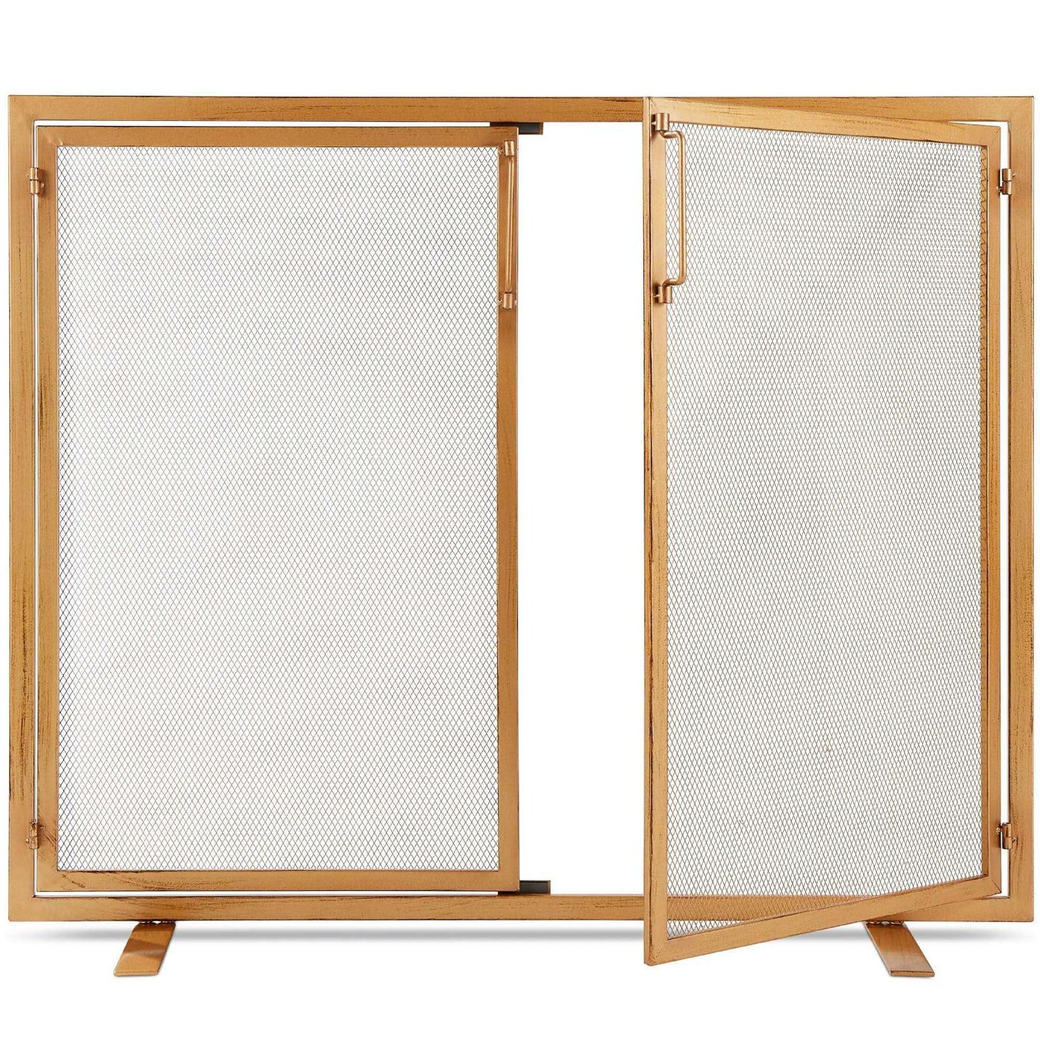 Best Choice Products 38.5x31in 2-Door Fireplace Screen - Image 3