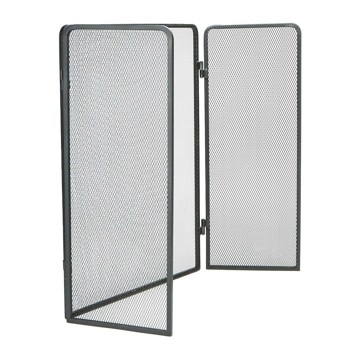 3 Panel Steel Fireplace Screen Mind Reader - Image 3