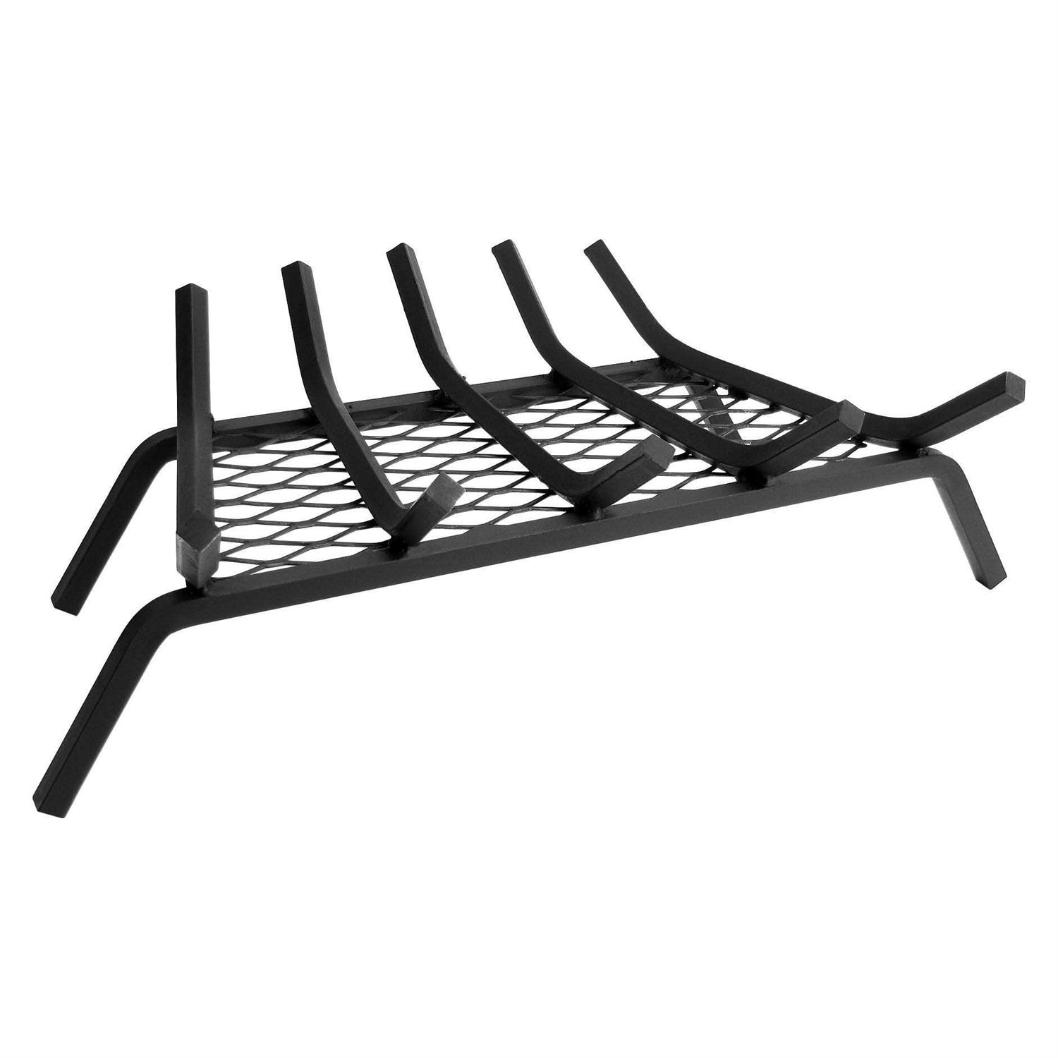 Pleasant Hearth Steel Fireplace Grate with Ember Retainer
