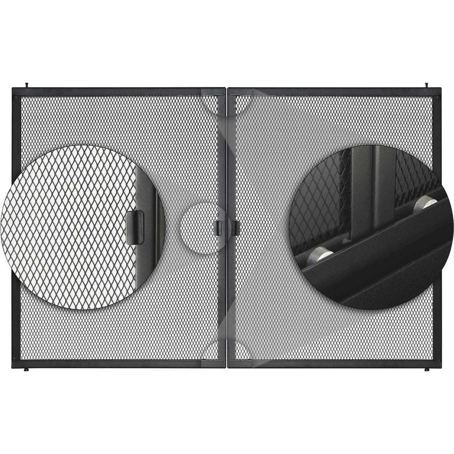 Pleasant Hearth Alsip Medium Glass Fireplace Doors AP-1131 - Image 4